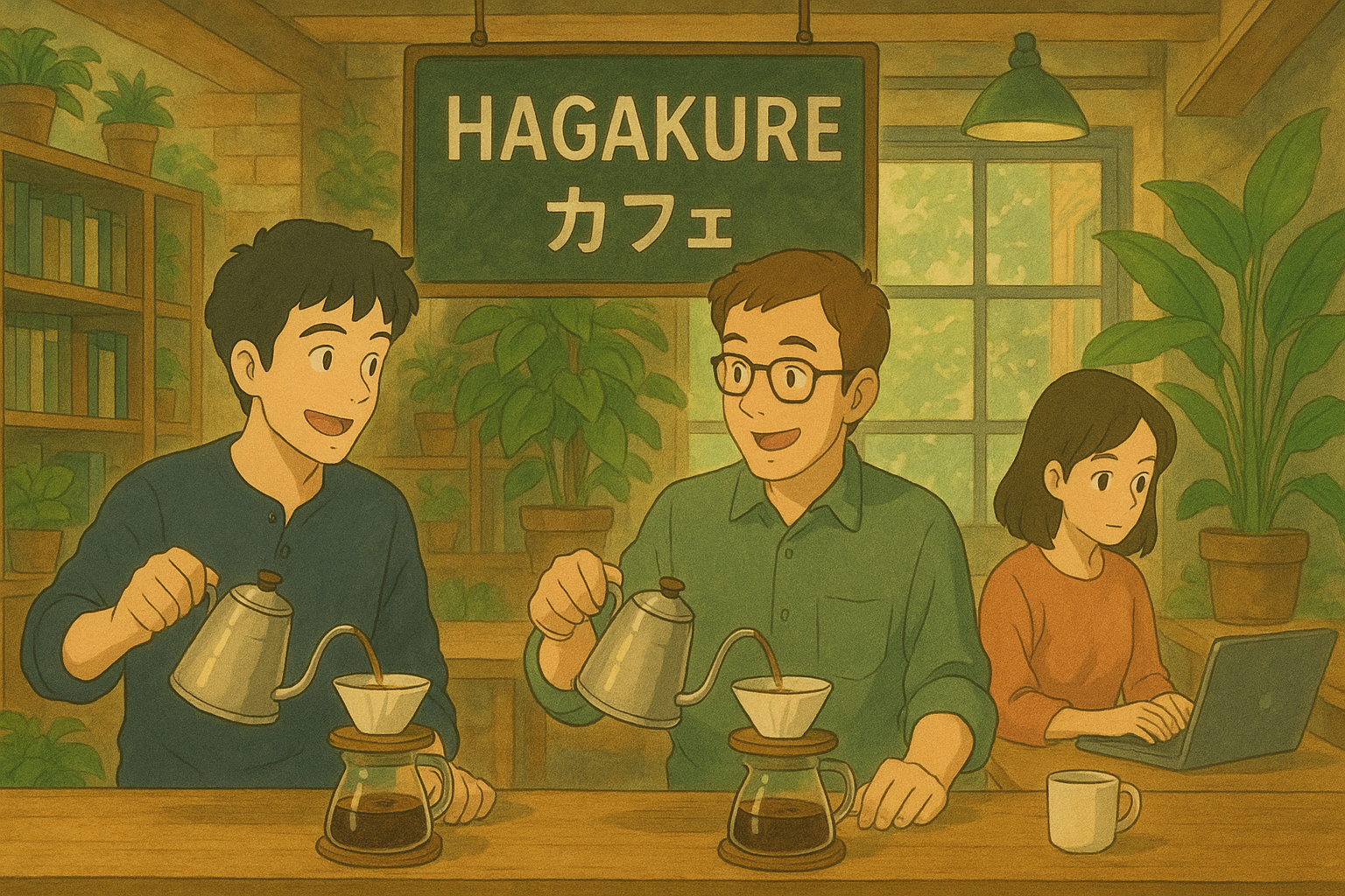 HAGAKUREカフェ ヒーローイメージ